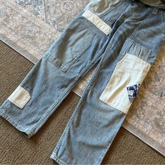 Anthropologie Pilcro Patchwork Overalls - Picture 3 of 5